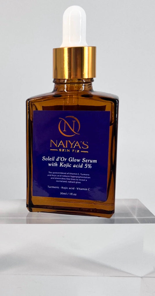 Soleil d’Or Vitamin C, Kojic acid & Turmeric Glow Serum - Naiya's Skin Fix