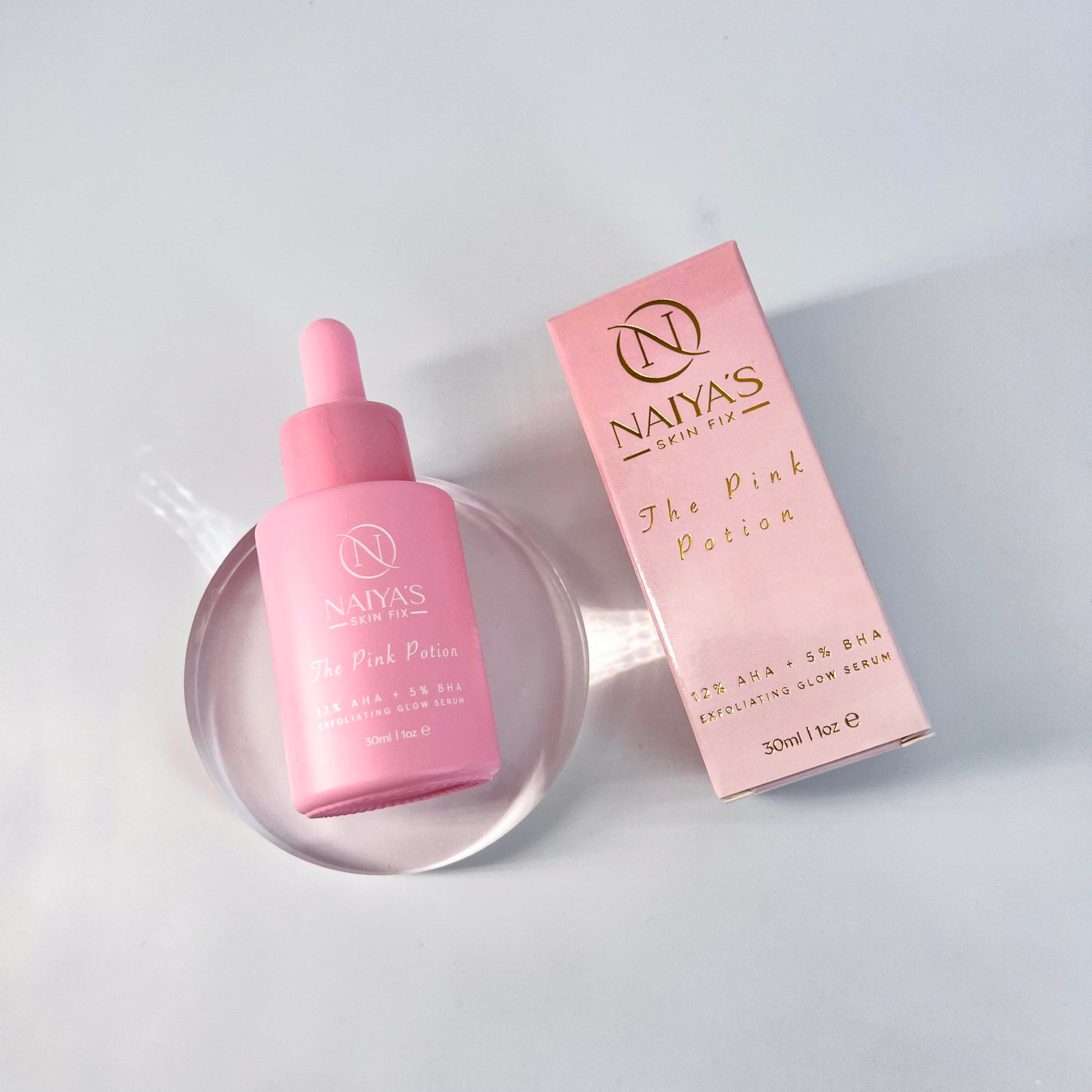 The Pink Potion 12% AHA + 5% BHA Glow Serum - Naiya's Skin Fix